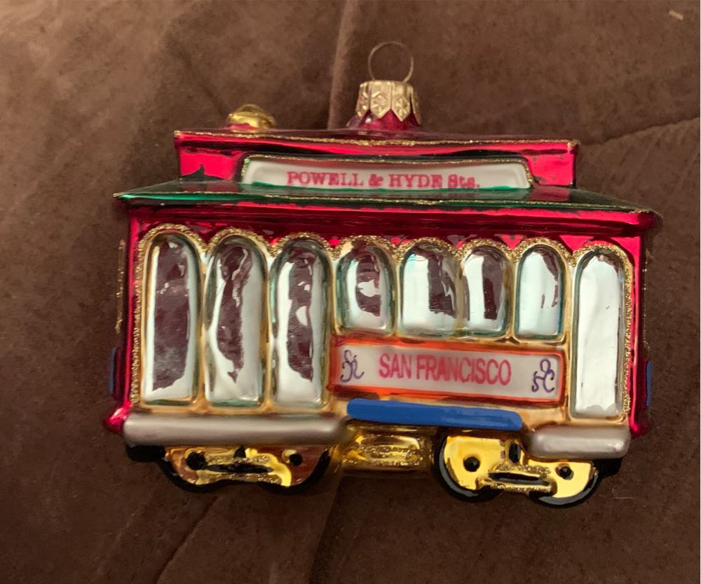 S.F. Cable Car  ornament collectible [Barcode 086131329692] - Main Image 2
