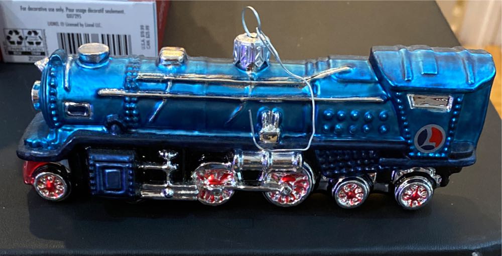 Blue Comet Locomotive Train - Blown Glass Trains (Trains) ornament collectible [Barcode 015012639636] - Main Image 2