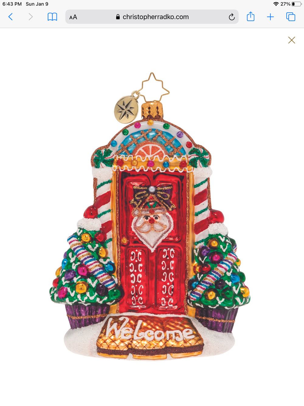 M & M Talking Animated Christmas Candy Dish