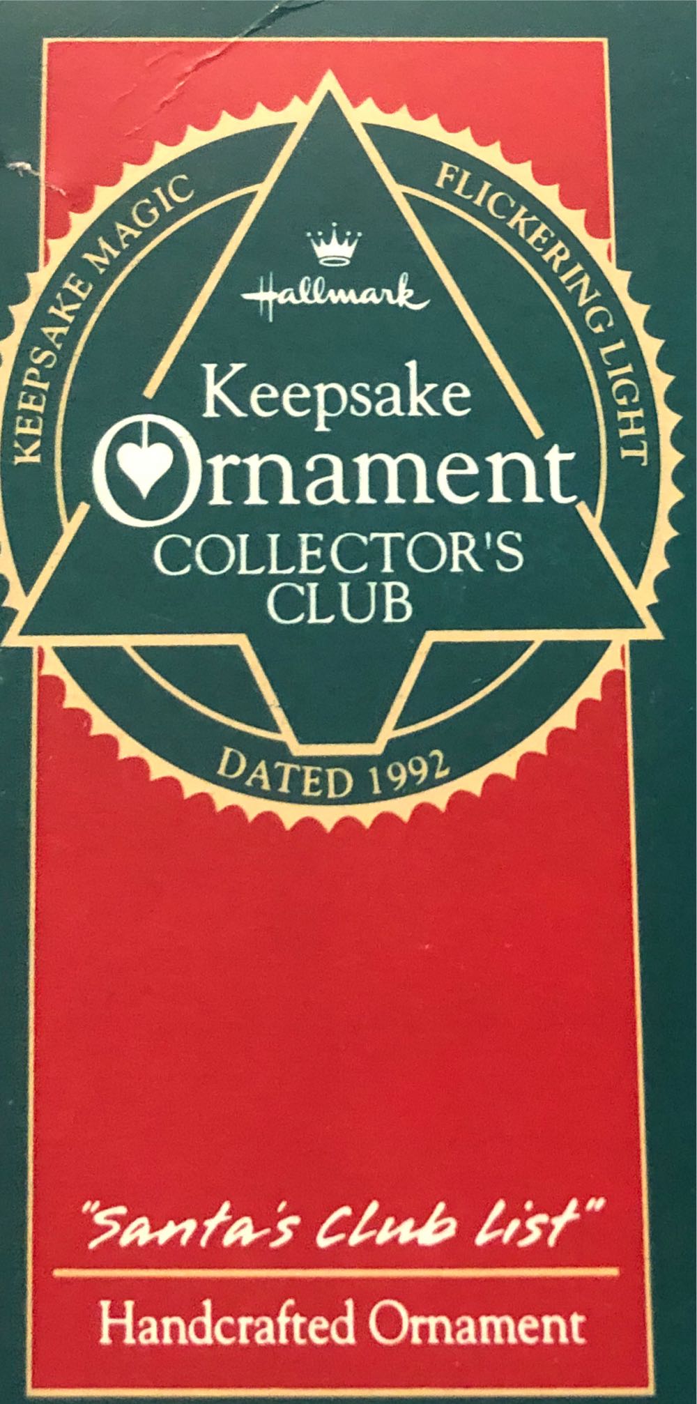 Santa’s Club List ornament collectible - Main Image 1