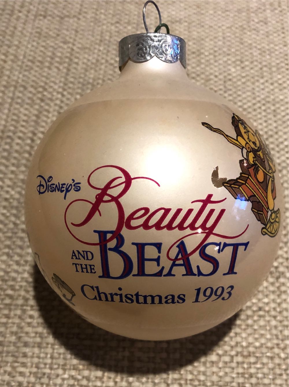 Beauty And The Beast Glass Ball  (Disney) ornament collectible - Main Image 3