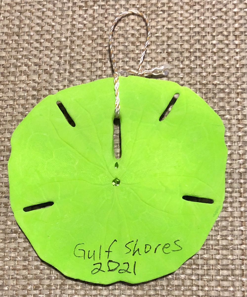 Grinch Sandollar Ornament  (Handmade) ornament collectible - Main Image 2