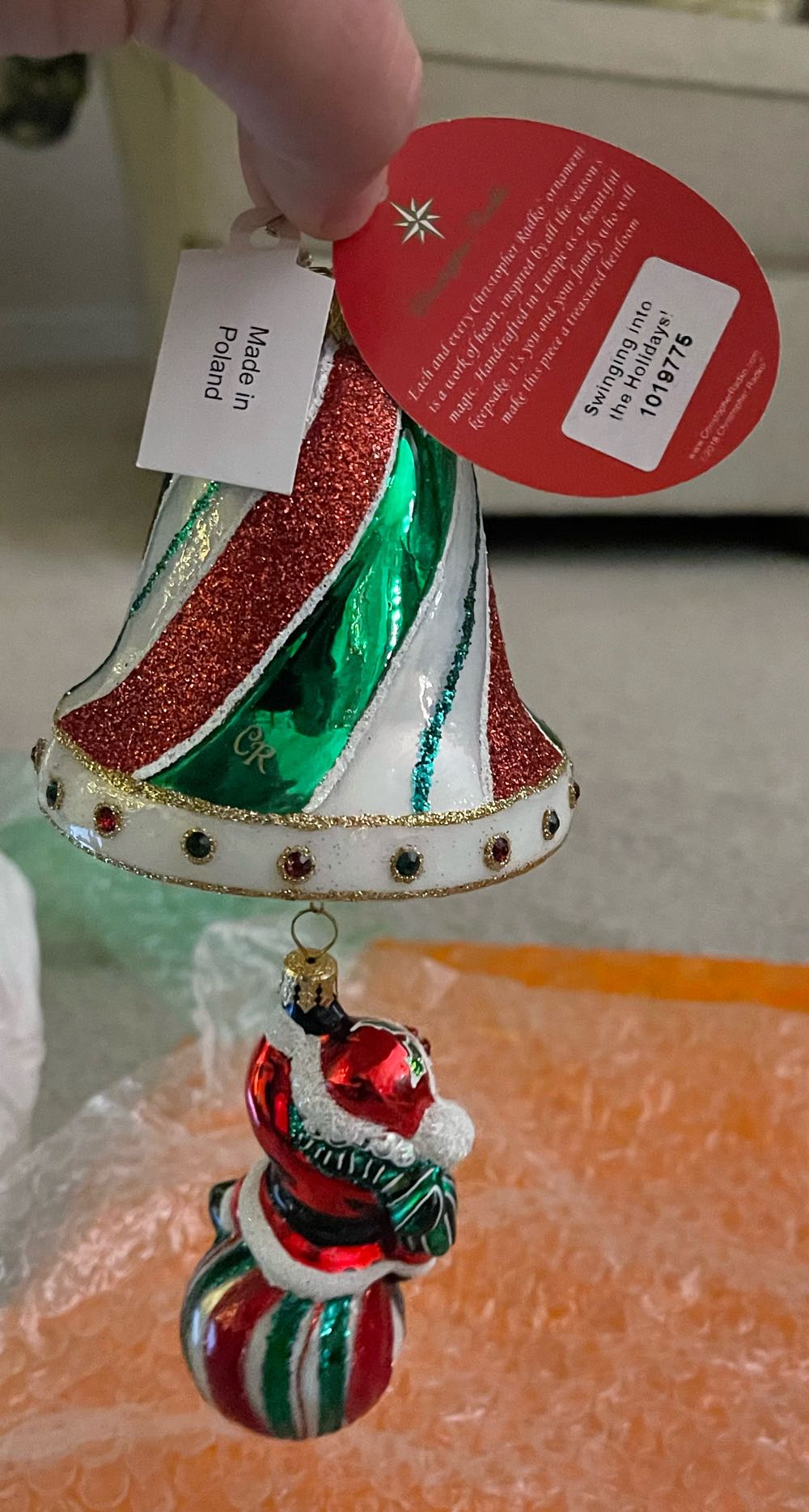 Swinging Into The Holidays! - 1019775 (Santa) ornament collectible - Main Image 2