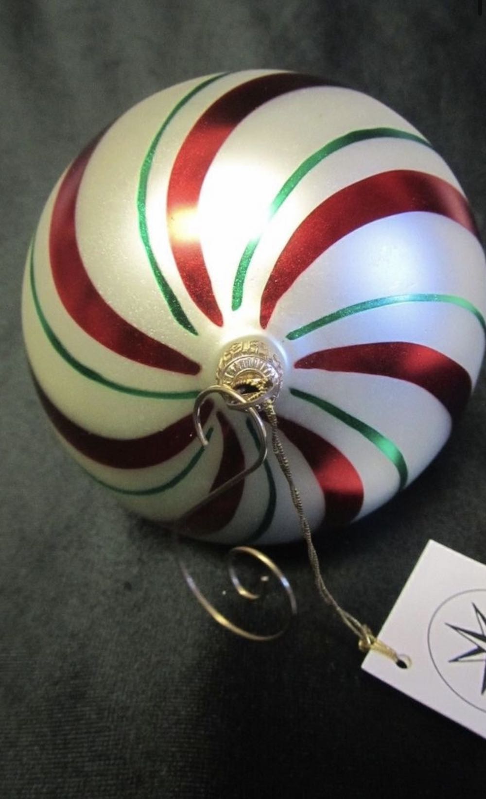 Peppermint Stripe  ornament collectible - Main Image 2