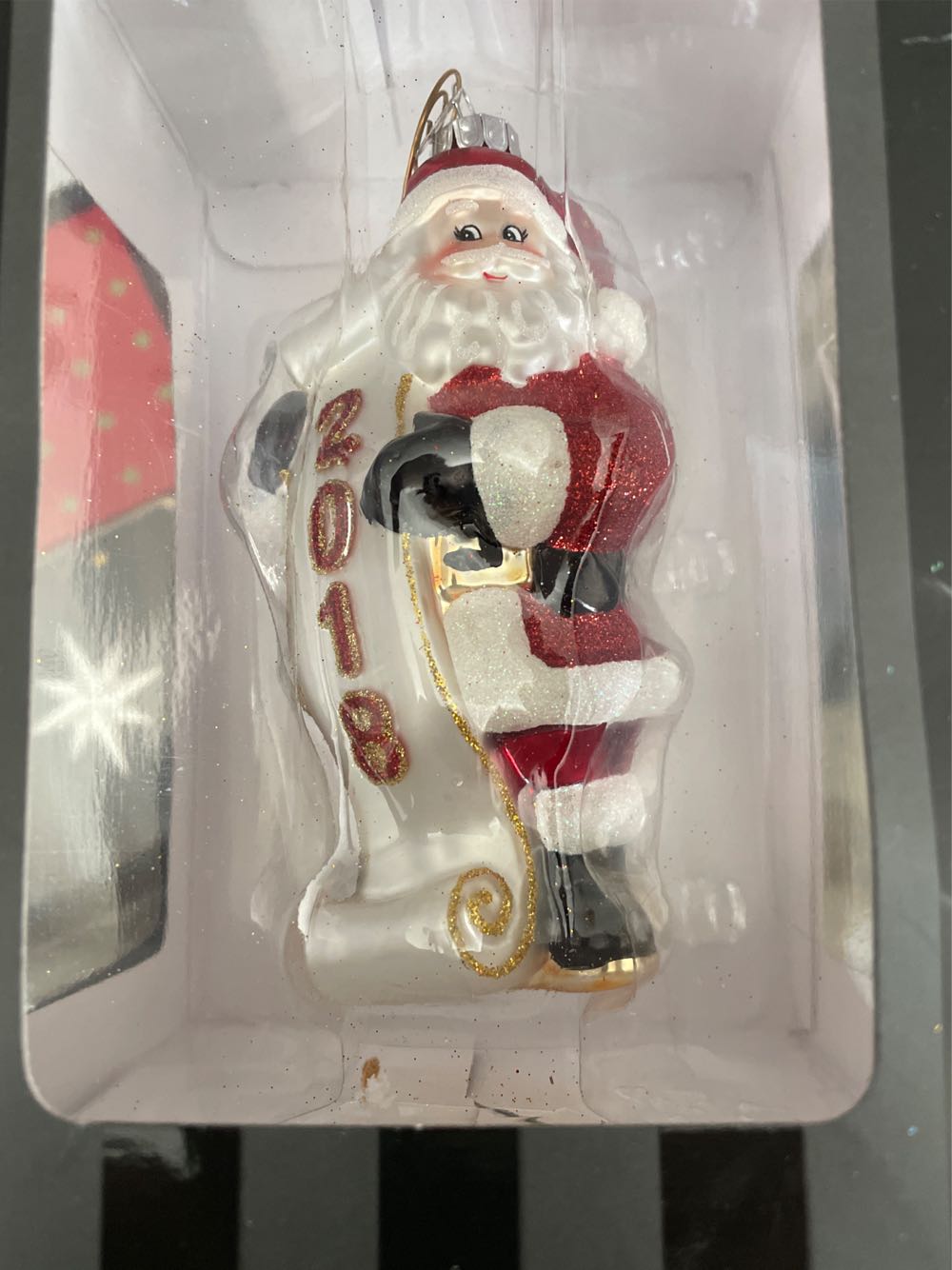 Santa’s 2018 List - Celebrations By Radko (Christmas) ornament collectible [Barcode 026301776567] - Main Image 1