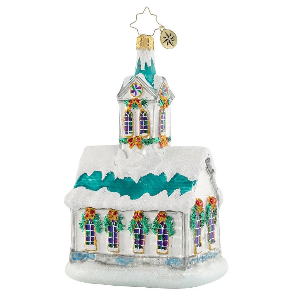 Boughs Of Holly Chapel - Radko 1020881 (Christmas Ornament) ornament collectible - Main Image 2