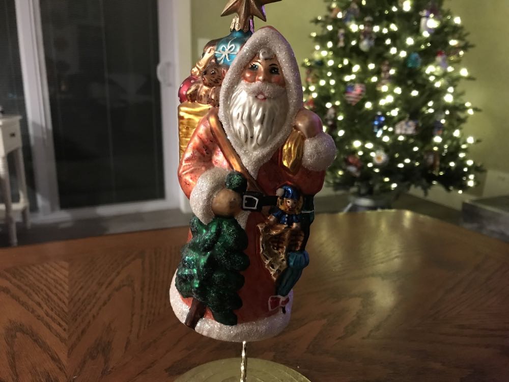 Christopher Radko Hand-crafted European Glass Christmas Decorative Figural Ornament Gift Of A Forever Family