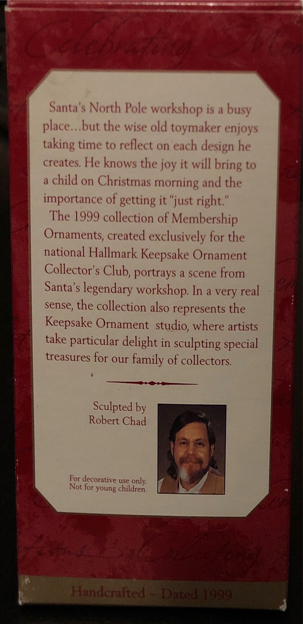 The Toymaker’s Gift - 1999 Membership Ornament (Toymaker Santa Boat) ornament collectible - Main Image 2