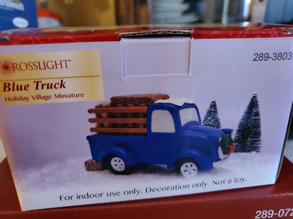 Crosslight Blue Truck  ornament collectible - Main Image 1