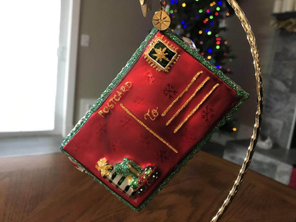 Seasons Greetings Airmail Postcard  ornament collectible - Main Image 2