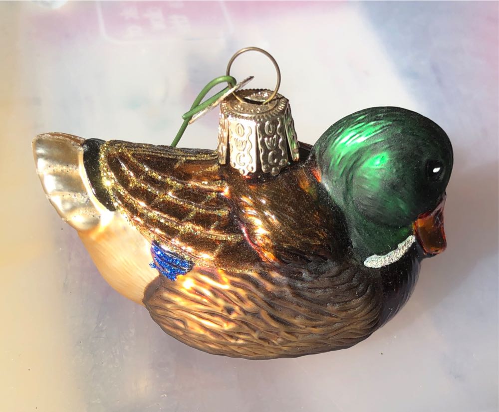 Mallard Glass Ornament  (Birds) ornament collectible - Main Image 2