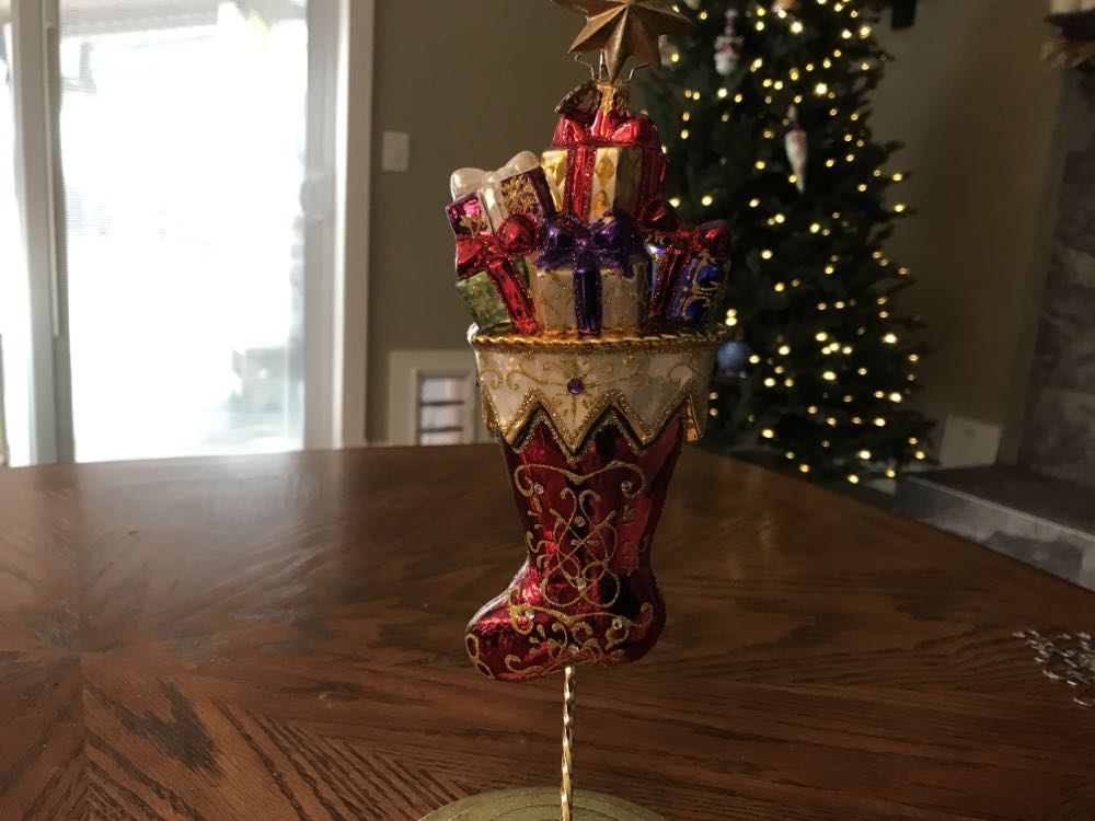 Jim Shore Heartwood Creek Lapland Santa With Satchel Christmas Ornament 6009458