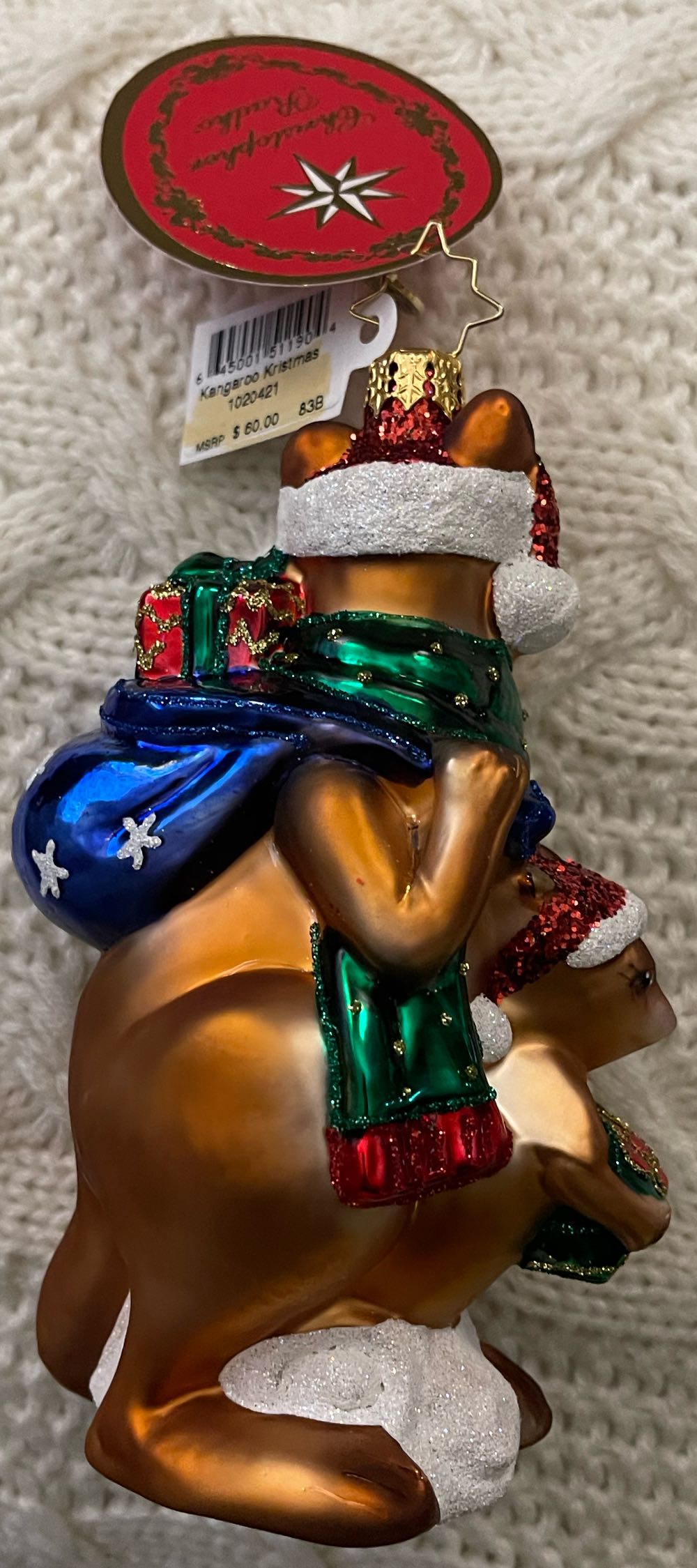 Kangaroo Christmas - 1020421 (Animals) ornament collectible - Main Image 2