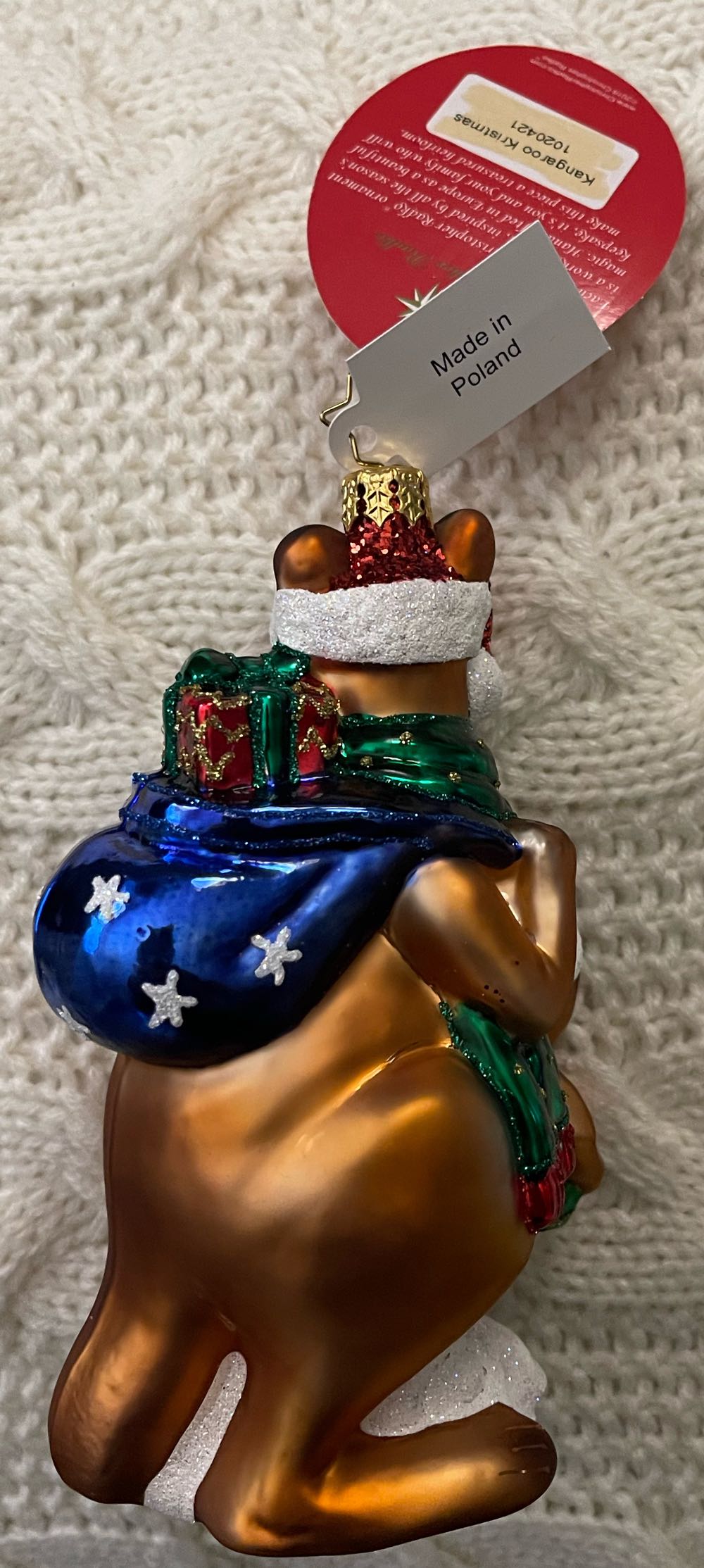 Kangaroo Christmas - 1020421 (Animals) ornament collectible - Main Image 3