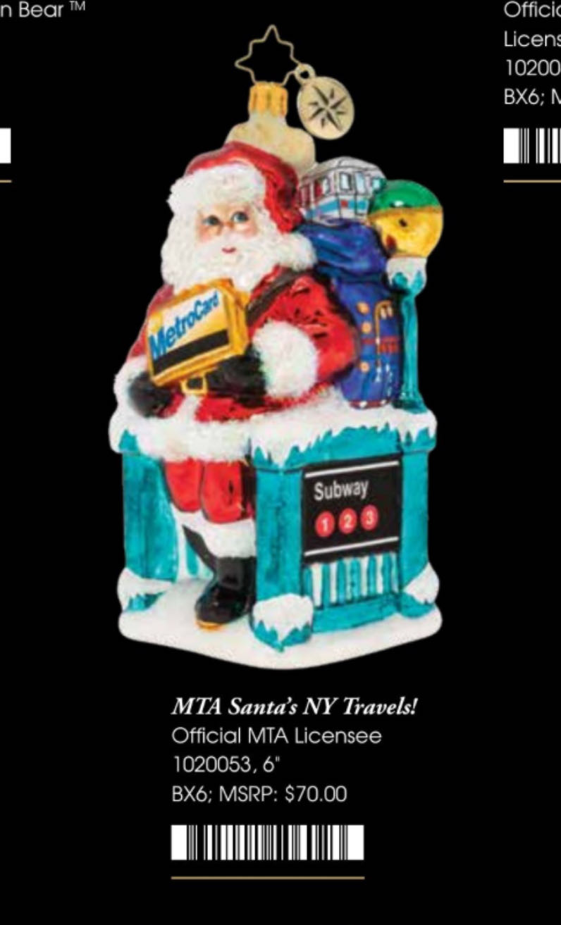 MTA Santa’s NY Travels! - 1020053 (Santa) ornament collectible - Main Image 4