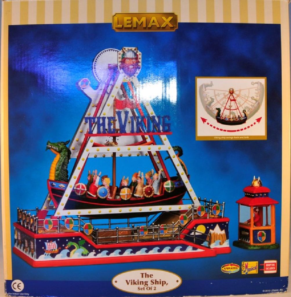 The Viking Ship - Lemax Carnival (Christmas) ornament collectible [Barcode 728162042378] - Main Image 2