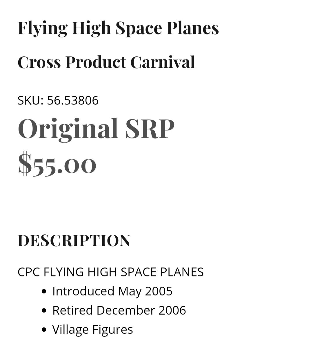Flying High Space Planes - 56.53806 - Carnival (Dept56) ornament collectible [Barcode 734409334366] - Main Image 2