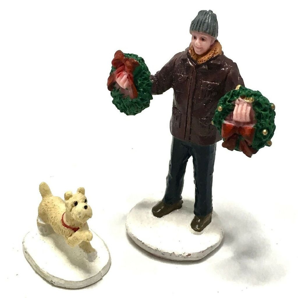 #52383 Tree Lot Figure, Set of 2 - Lemax Vail Village (Christmas) ornament collectible [Barcode 728162523839] - Main Image 2