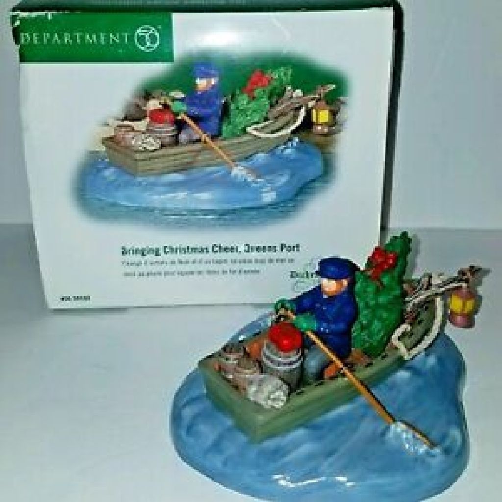 Bringing Christmas Cheer, Queens Port - 56.58580 - Heritage Village Collection (Christmas) ornament collectible [Barcode 734409243309] - Main Image 2
