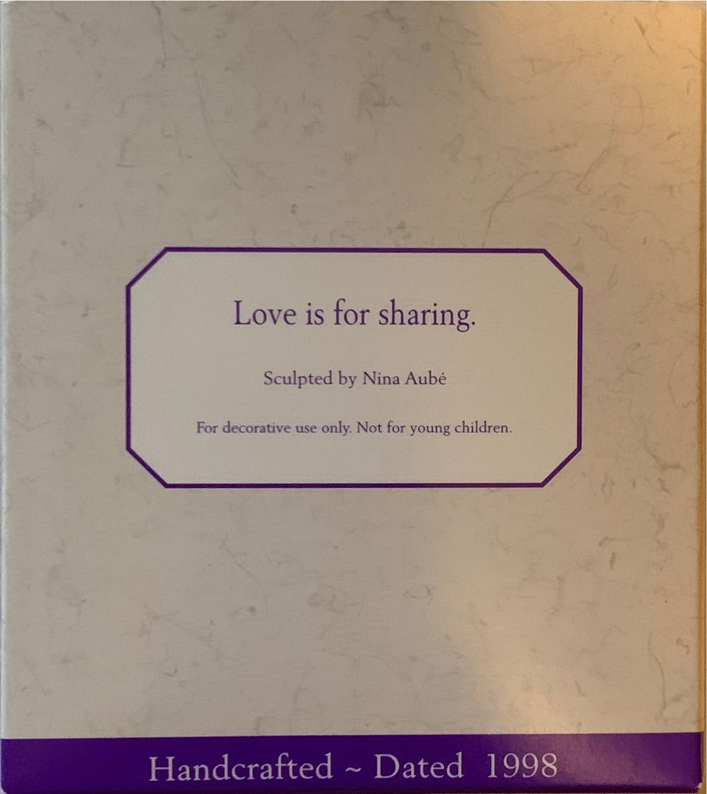 Bashful Gift Love Is For Sharing Set Of 2 Ornaments  - Bashful Friends / Merry Miniatures (Spring) ornament collectible [Barcode 015012482584] - Main Image 2