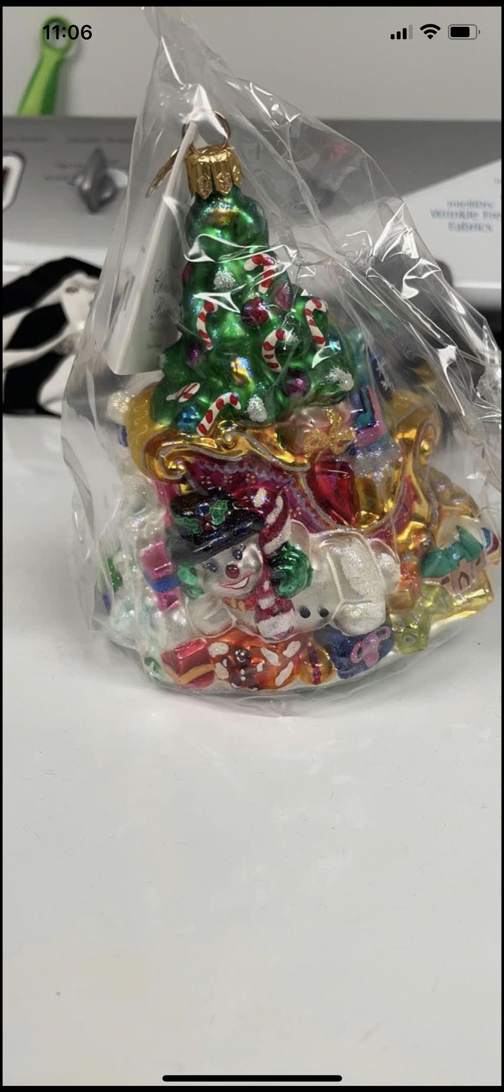 Trim A Tree-O - Christopher Radko (Radko) ornament collectible [Barcode 645001188014] - Main Image 4