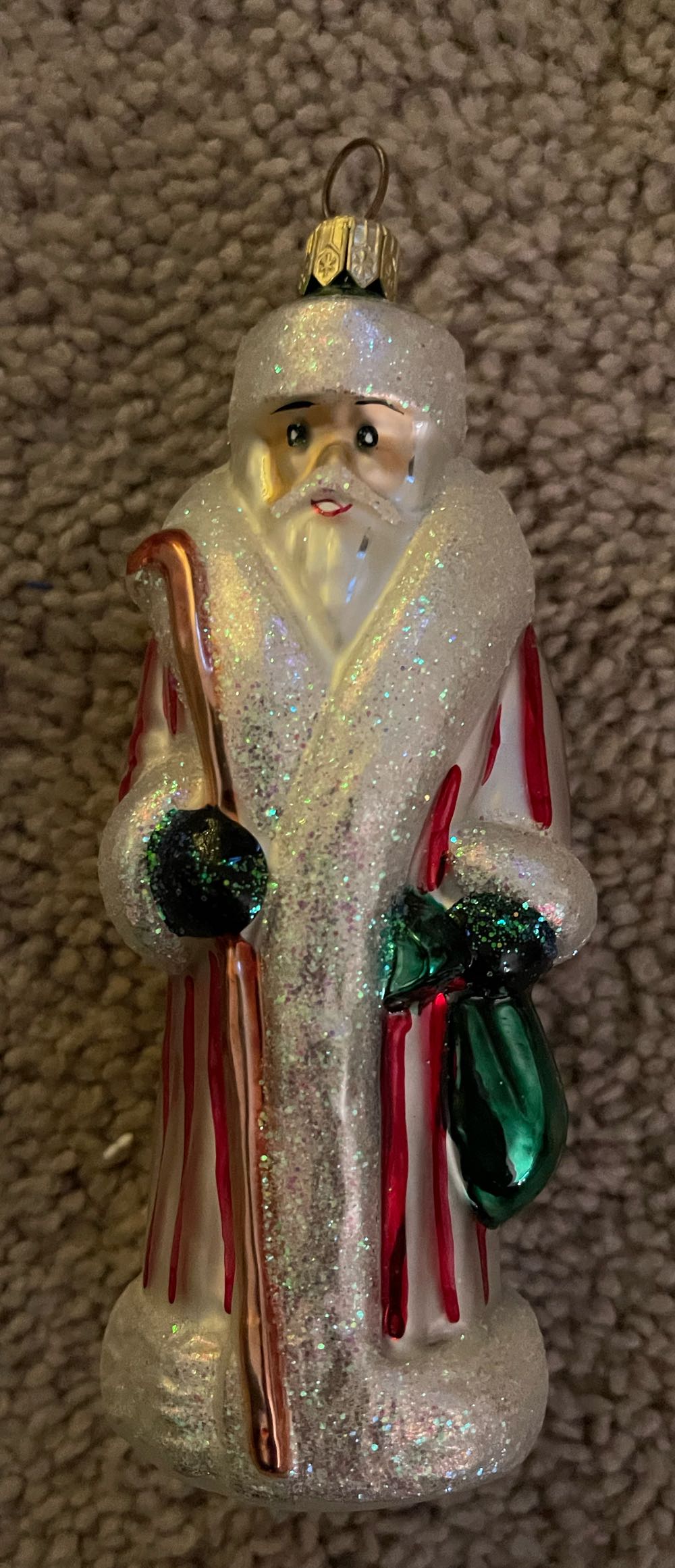 Jeweled Snowflake Picture Frame Ornament