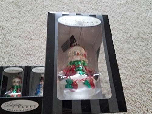 Radko Celebrations Snowman With Sweater Blown Glass - Celebrations By Radko (Christmas) ornament collectible [Barcode 026301630319] - Main Image 1