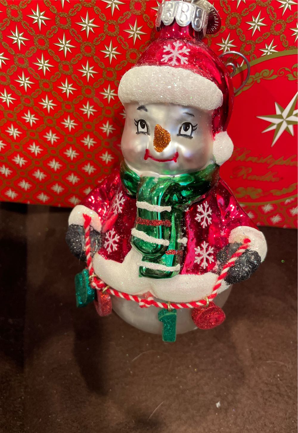 Radko Celebrations Snowman With Sweater Blown Glass - Celebrations By Radko (Christmas) ornament collectible [Barcode 026301630319] - Main Image 2