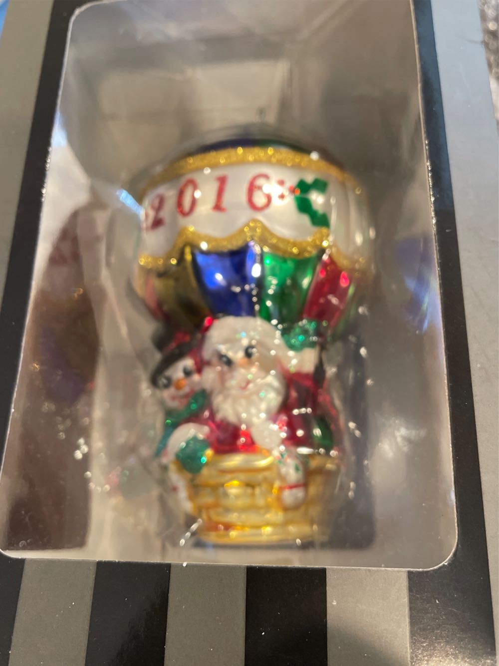 Christopher Radko Celebrations Santa Riding Air Baloon - Celebrations By Radko (Christmas) ornament collectible [Barcode 026301630142] - Main Image 2