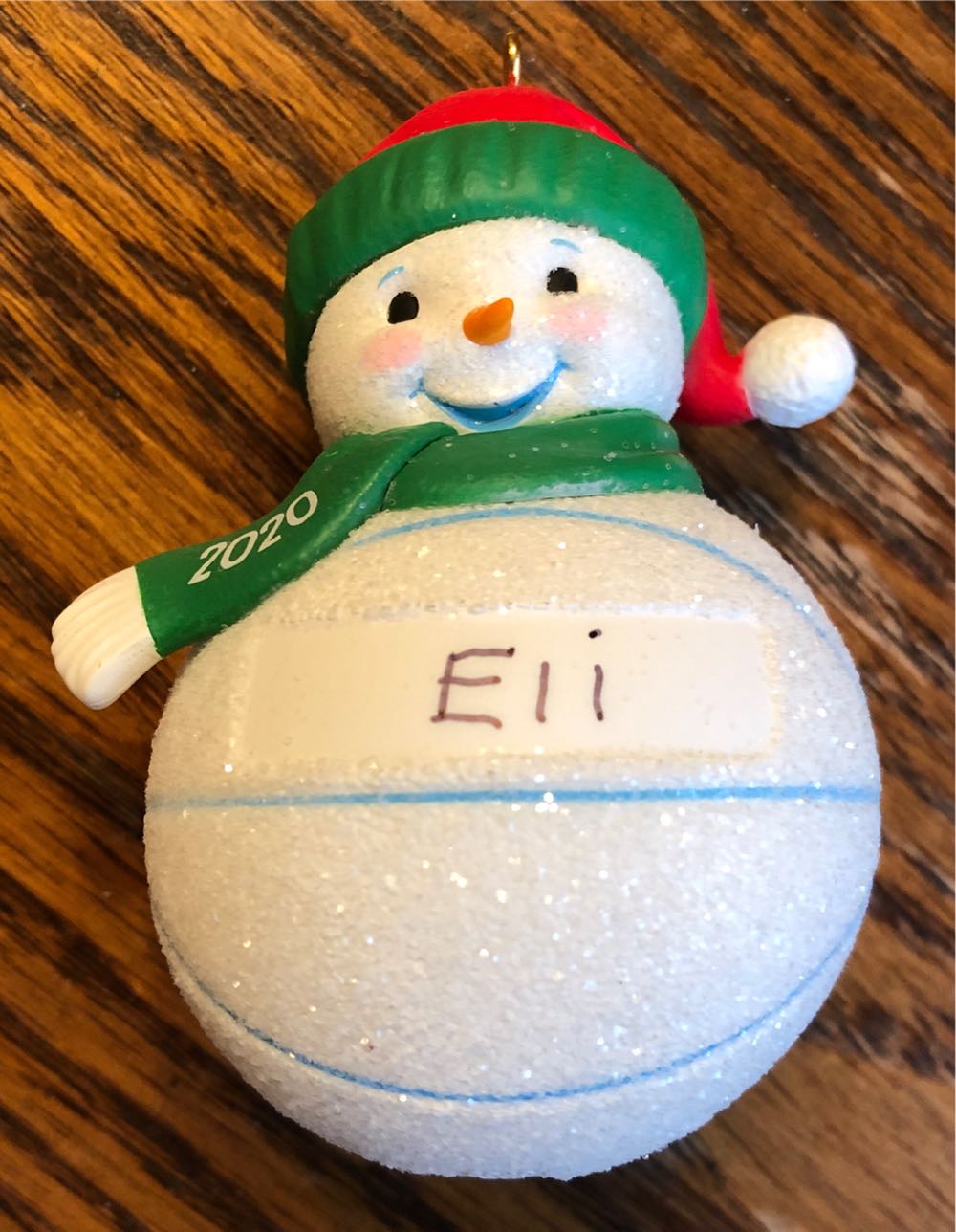 Basketball Snowman  (Personalized) ornament collectible [Barcode 763795590056] - Main Image 4
