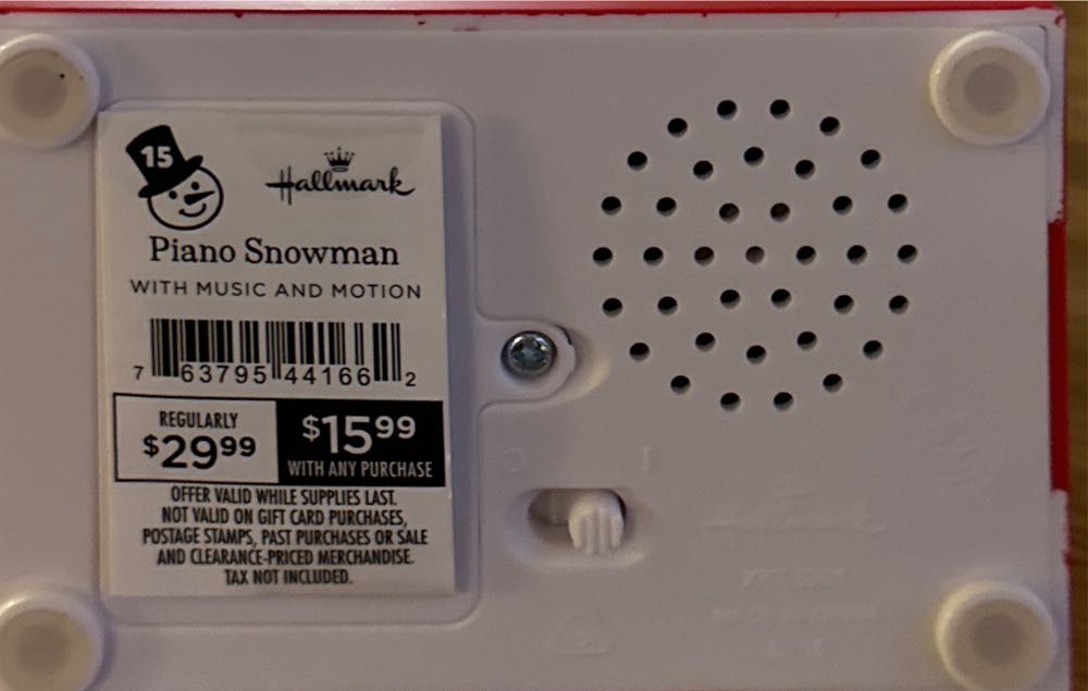 Piano Snowman - Snow Many Memories (Snowmen) ornament collectible [Barcode 763795441662] - Main Image 2