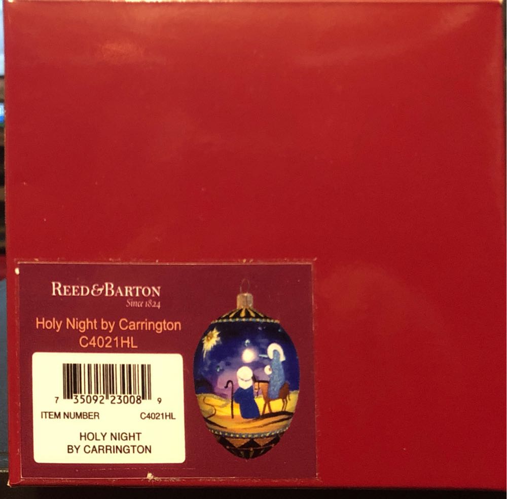 Holy Night By Carrington  (Holy Night) ornament collectible [Barcode 040695868523] - Main Image 3