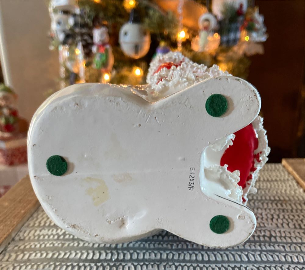 Christmas Vintage. Santa. Spaghetti. Planter.   ornament collectible - Main Image 4