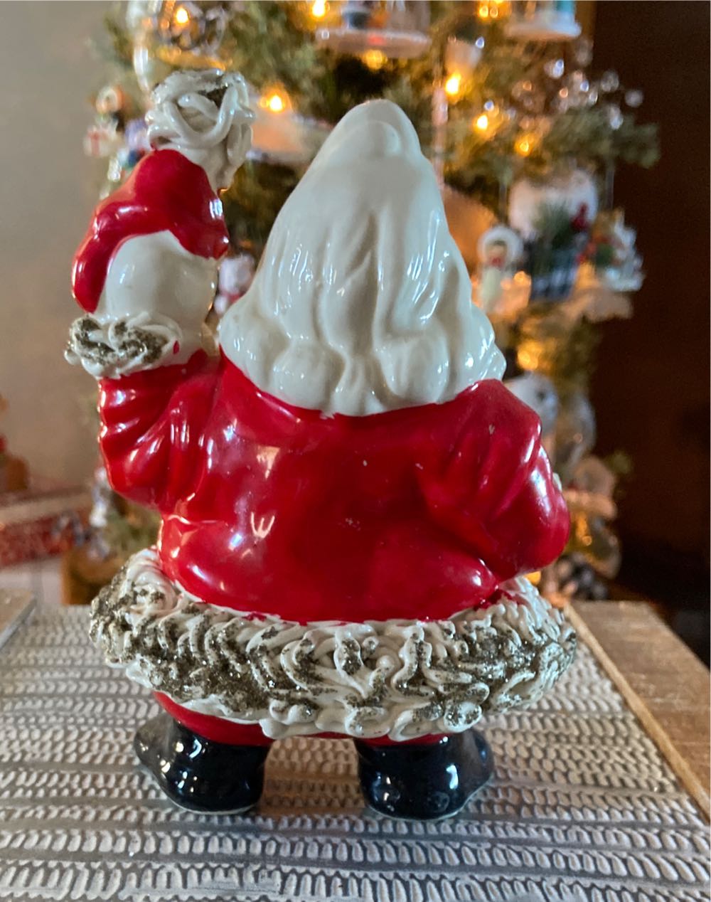 Christmas Vintage. Santa. Spaghetti.  ornament collectible - Main Image 3