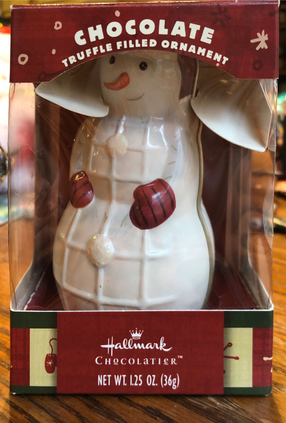 Tin Snowman Ornament  (Snowman) ornament collectible [Barcode 070203054483] - Main Image 3