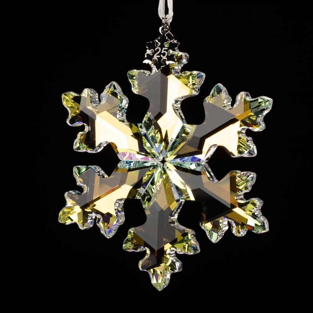 Swarovski 25th Anniversary Ornament Limited Edition - Swarovski Ornament (Snowflake) ornament collectible [Barcode 768549903571] - Main Image 4