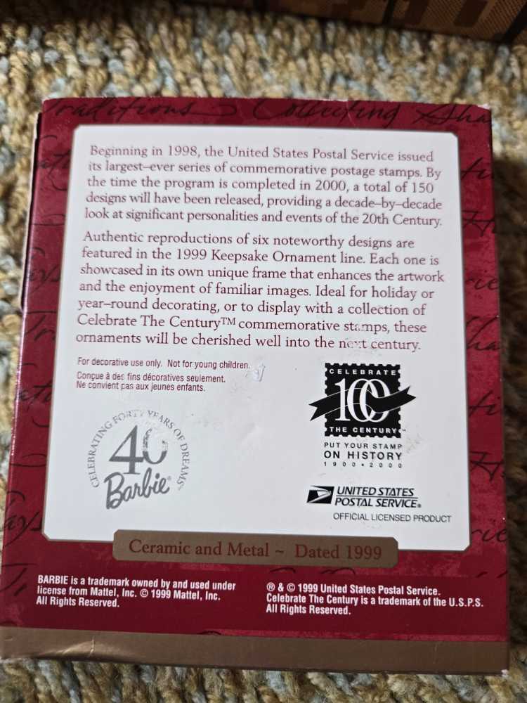 Silken Flame  (Barbie) ornament collectible [Barcode 015012552652] - Main Image 2