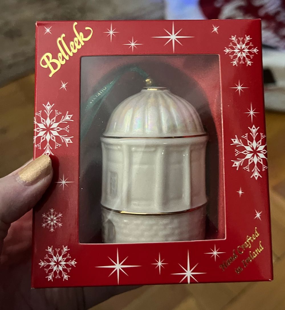 Belleek Mussenden Temple Ornament Annual Ornament  ornament collectible [Barcode 766943046818] - Main Image 2