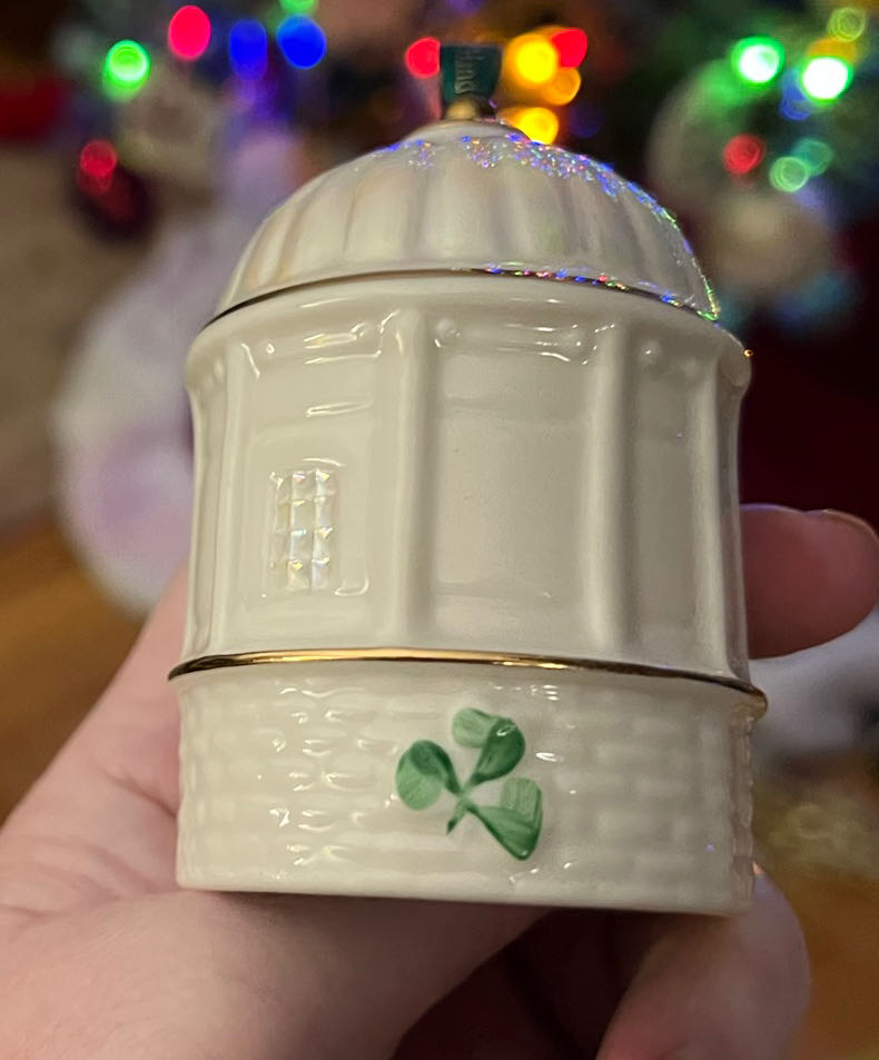 Belleek Mussenden Temple Ornament Annual Ornament  ornament collectible [Barcode 766943046818] - Main Image 3