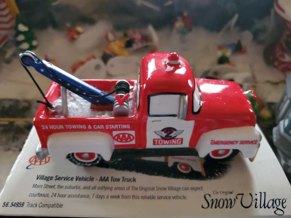 Village Service Vehicle Snow Plow - Original Snow Village - Accessory (The Original Snow Village) ornament collectible [Barcode 734409126275] - Main Image 2