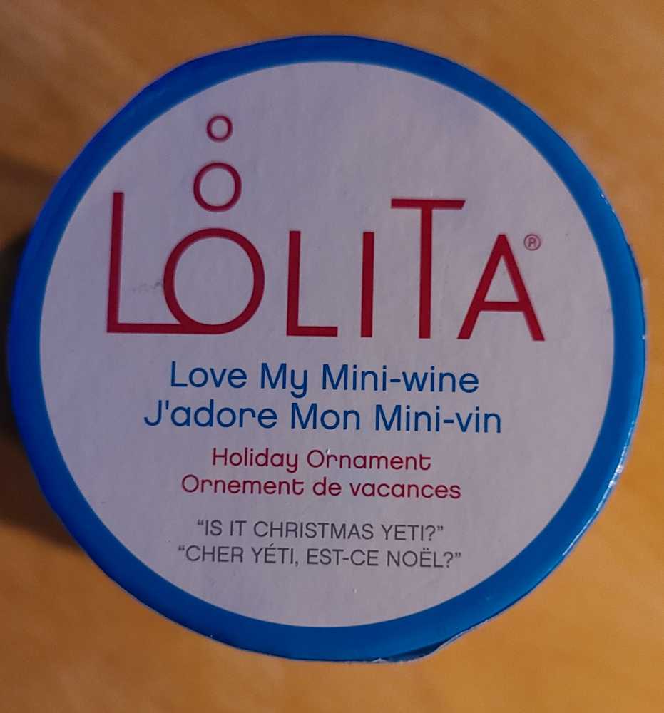 Is It Christmas Yeti? - Lolita Wine Glasses  - Lolita Miniature Wine Glass ornament collectible [Barcode 028399275861] - Main Image 3