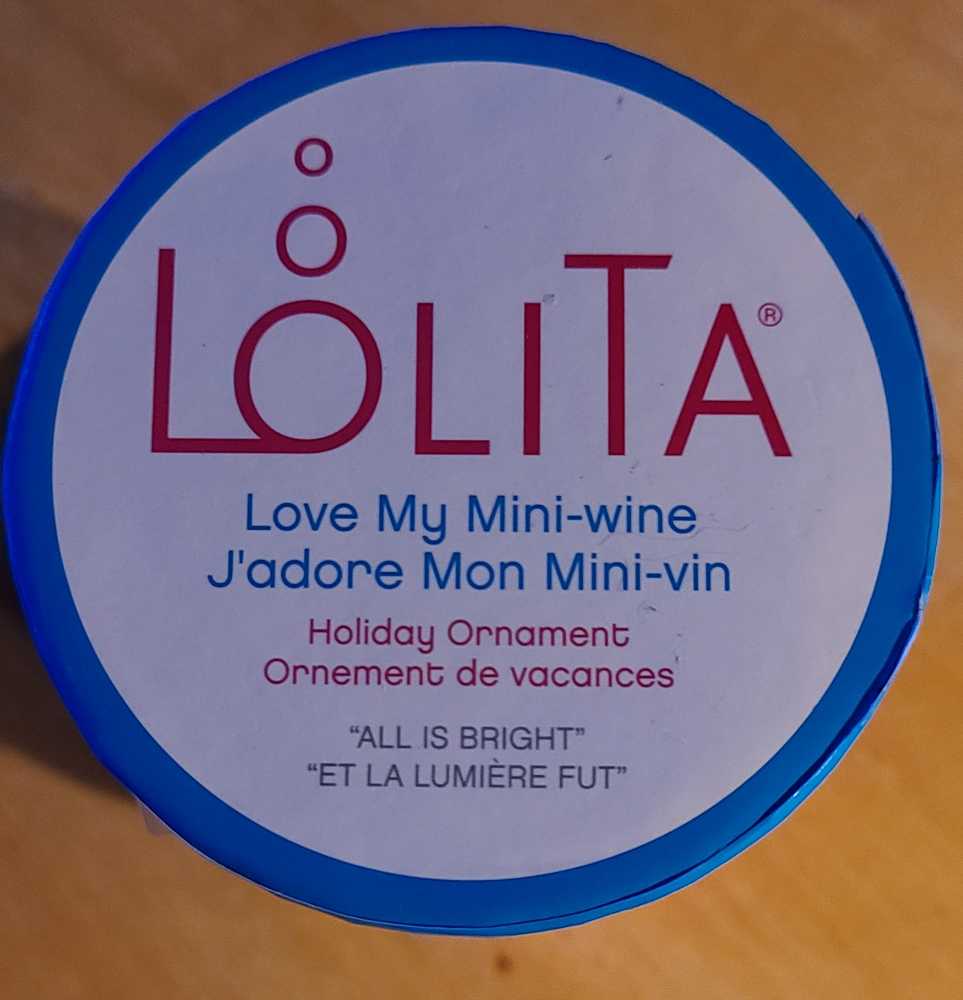 All Is Bright - Lolita Wine Glasses - Lolita Miniature Wine Glass ornament collectible [Barcode 028399275885] - Main Image 3