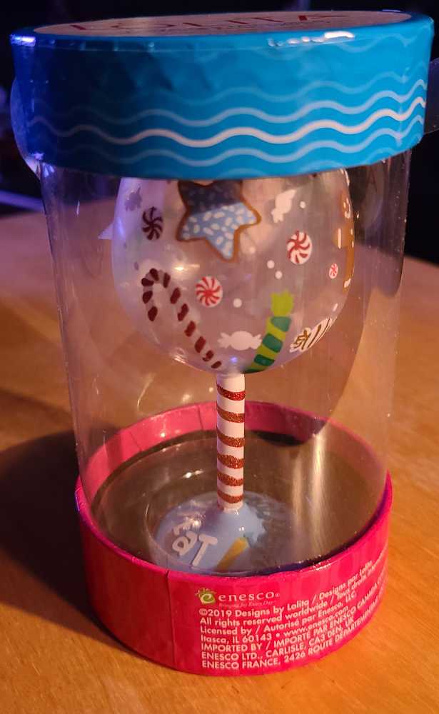 Holiday Treat - Lolita Wine Glasses - Lolita Miniature Wine Glass ornament collectible [Barcode 028399167425] - Main Image 2