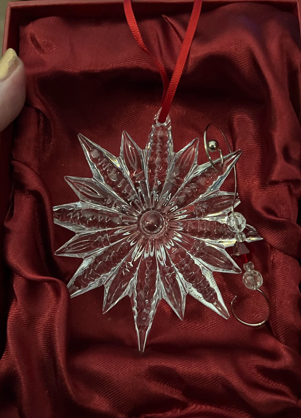 Waterford Crystal Snowstar Ornament  ornament collectible [Barcode 024258422865] - Main Image 2