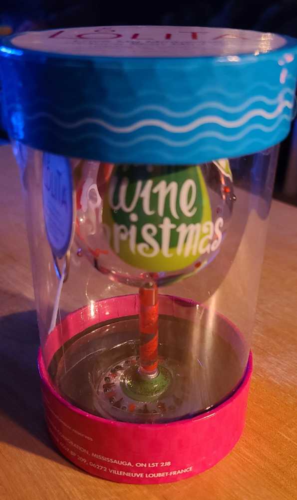 Dreaming Of A Wine Christmas - Lolita Wine Glasses - Lolita Miniature Wine Glass ornament collectible [Barcode 028399265398] - Main Image 2