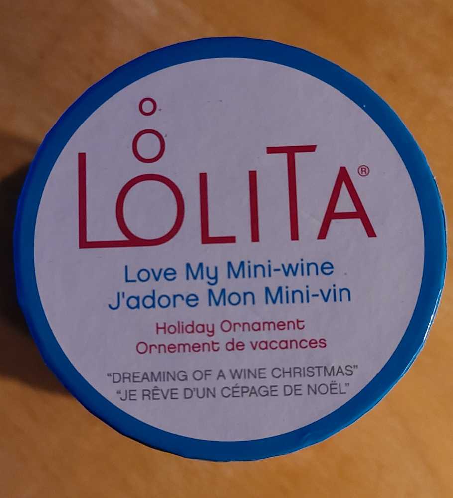 Dreaming Of A Wine Christmas - Lolita Wine Glasses - Lolita Miniature Wine Glass ornament collectible [Barcode 028399265398] - Main Image 3