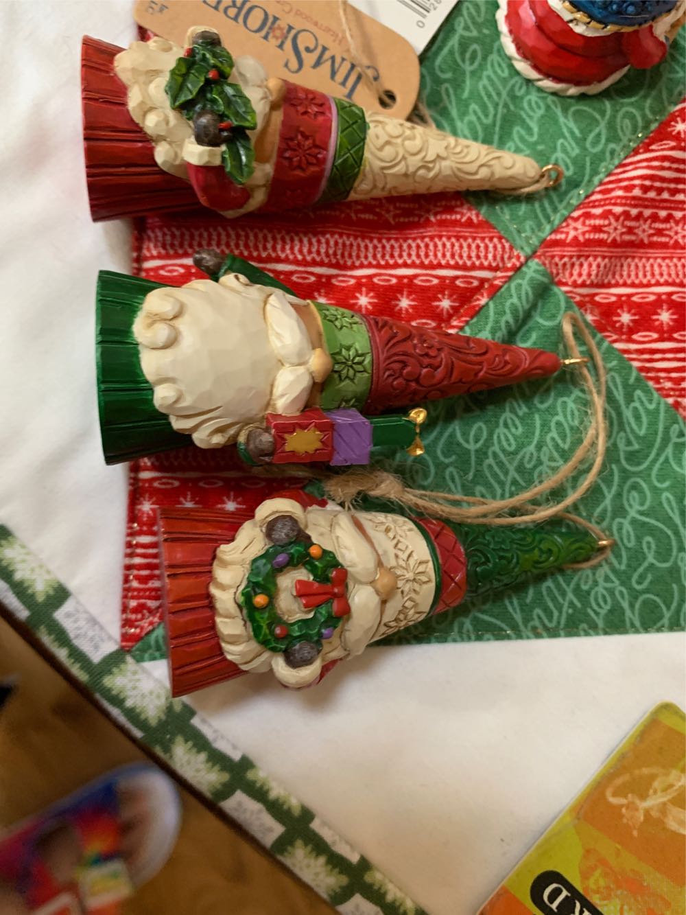 3 Mini Christmas Gnomes 3-piece Ornament Set  (Gnome) ornament collectible [Barcode 028399293360] - Main Image 2