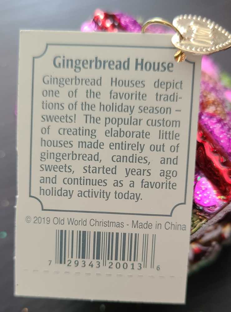 Gingerbread House 20013  ornament collectible [Barcode 729343200136] - Main Image 2