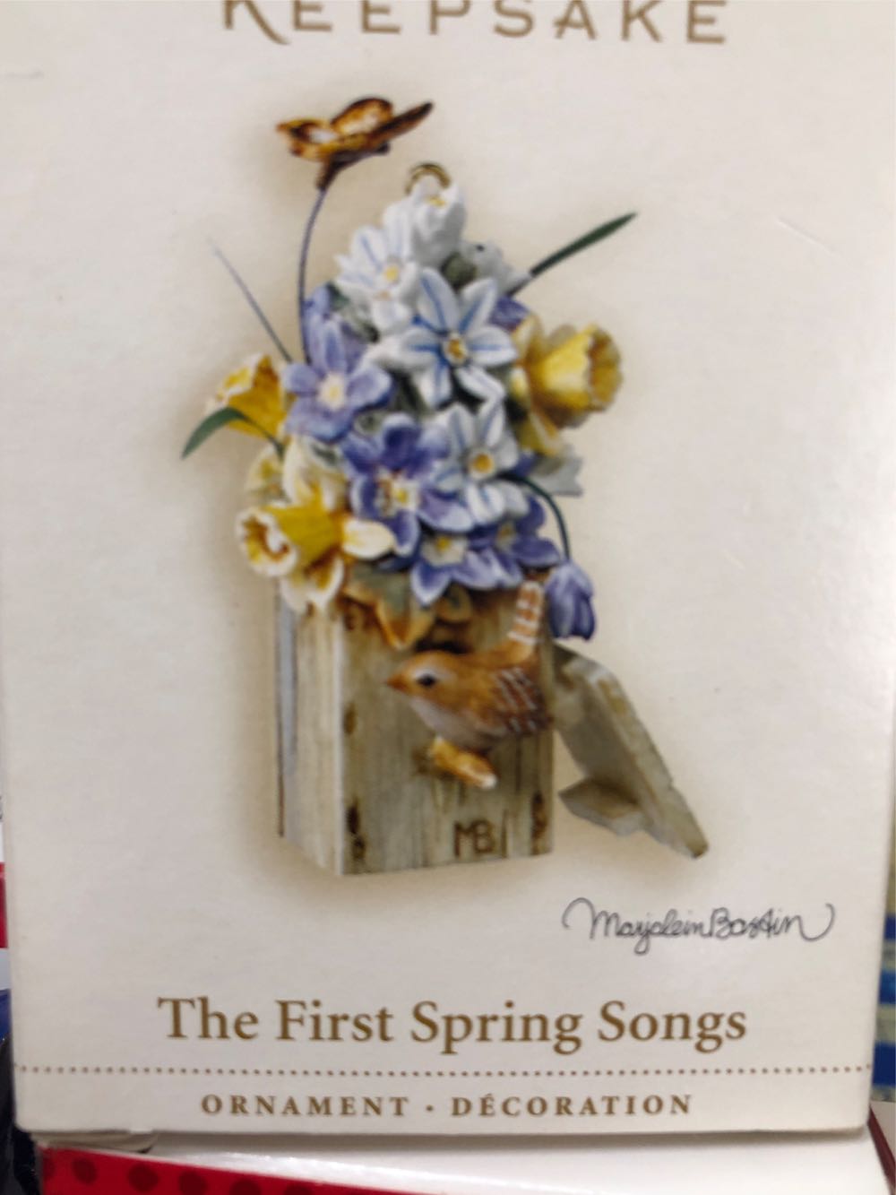 The First Spring Songs Hallmark Keepsake Ornament ...  ornament collectible [Barcode 015012904420] - Main Image 1