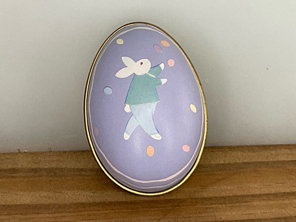 Egg - Tin Container Boy (Easter) ornament collectible - Main Image 1